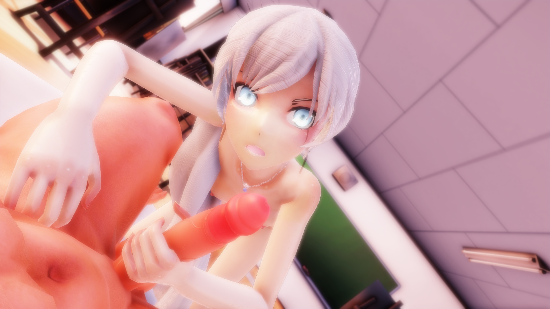 Weiss performs oral and manual stimulation on the viewer in this 4K VR POV scene featuring 180 degree immersive visuals.