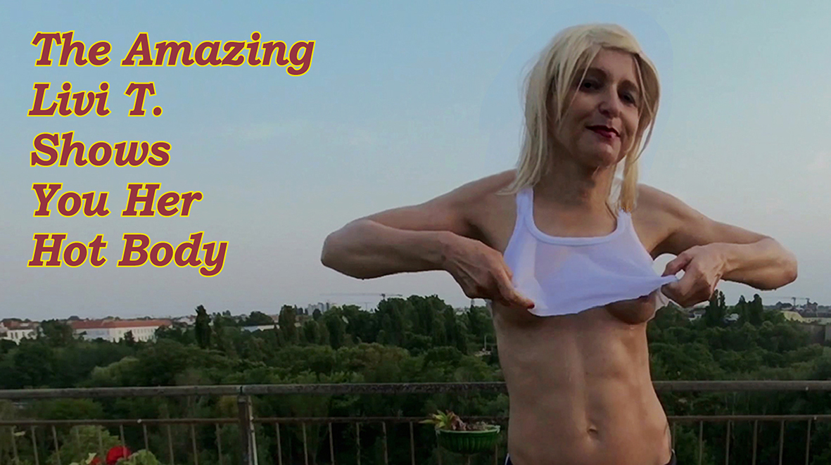 Livi T displays her body in an outdoor solo scene filmed by Red Star Berlin VR with non POV 60 FPS quality.
