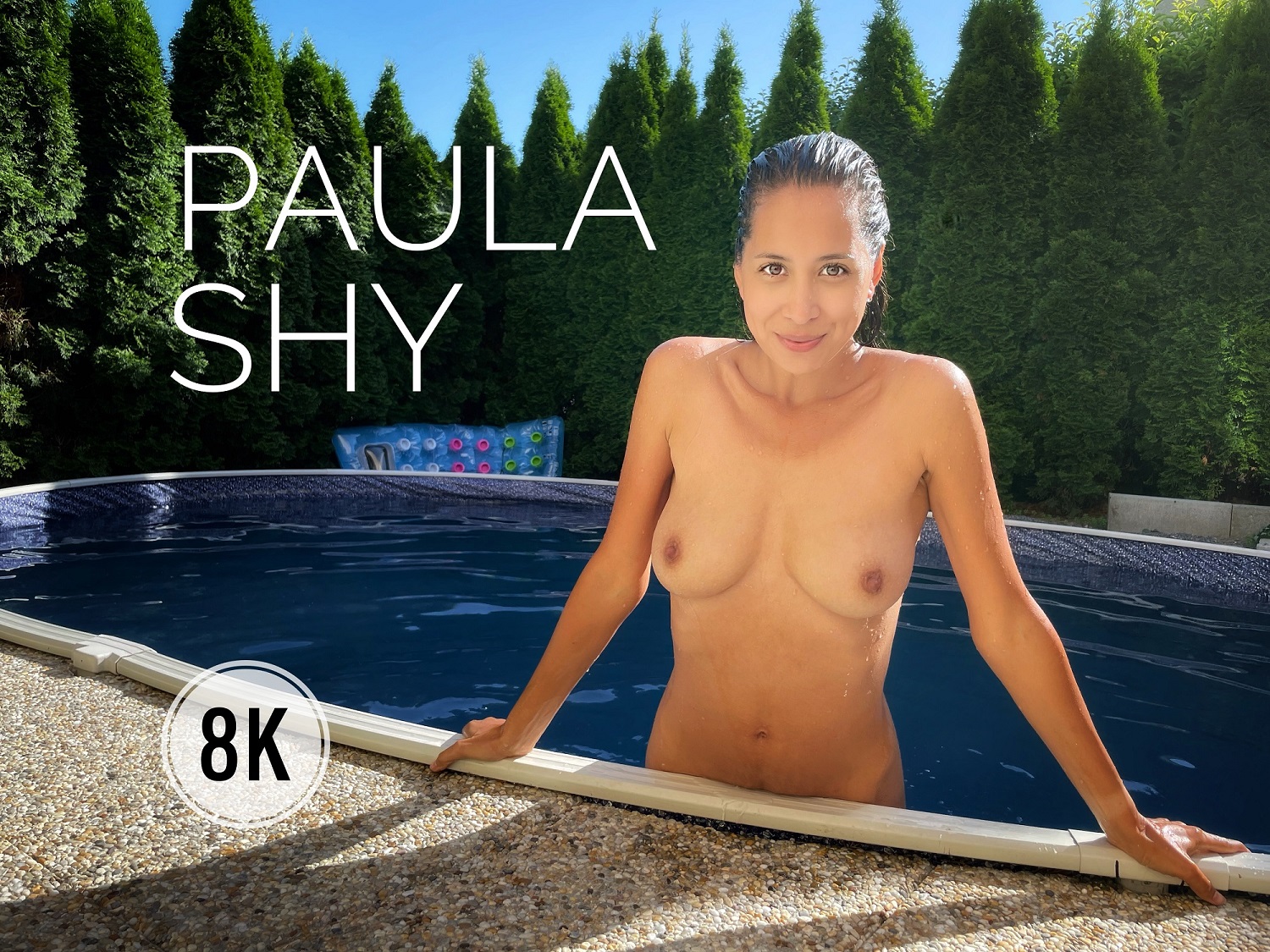 Paula Shy masturbates by the pool in this 4K non POV VR video featuring 60 FPS playback and premium production quality.