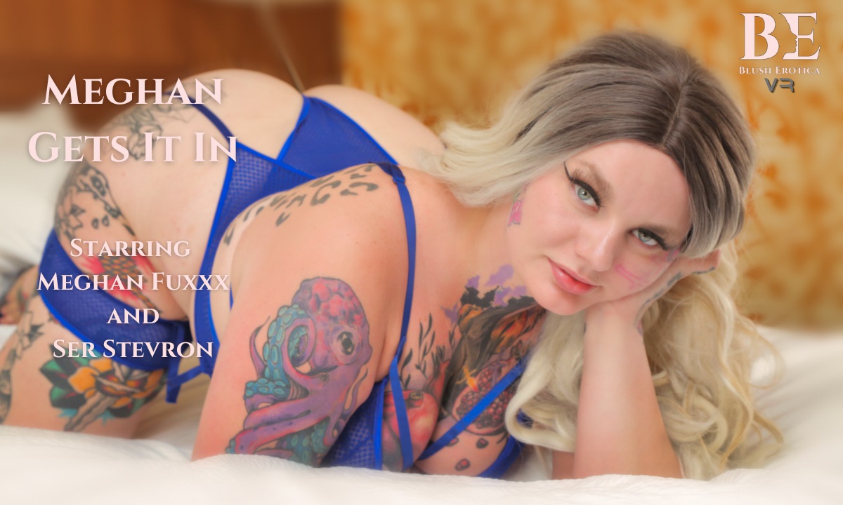Meghan Fuxxx performs a POV blowjob and titty fuck in 4K VR