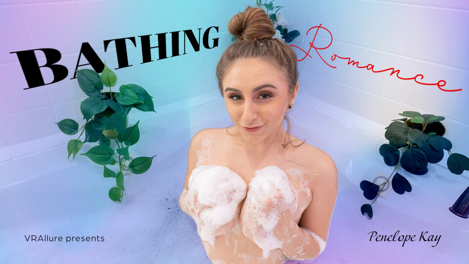 Penelope Kay bathes alone in a steaming tub, filmed in 4K POV with smooth 60 FPS VR passthrough.