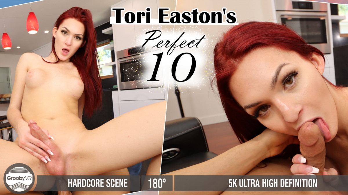 Tori Easton performs anal and POV oral in 4K VR with 60 FPS smooth motion for GroobyVR premium content.
