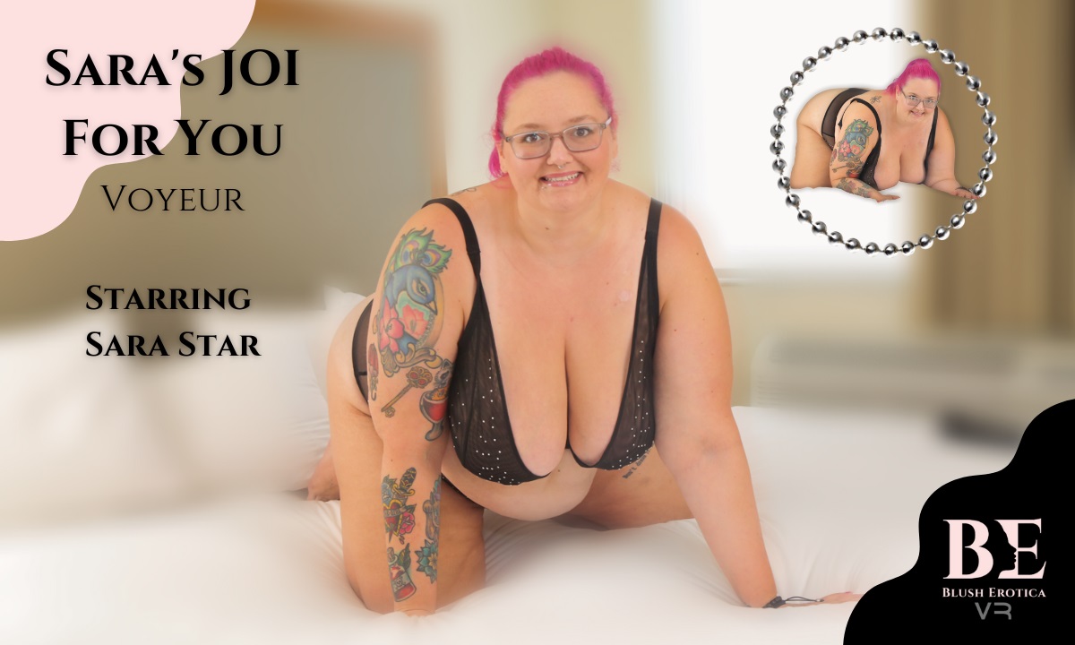 Sara Star performs a solo POV JOI session in 4K VR with big tits for BlushErotica