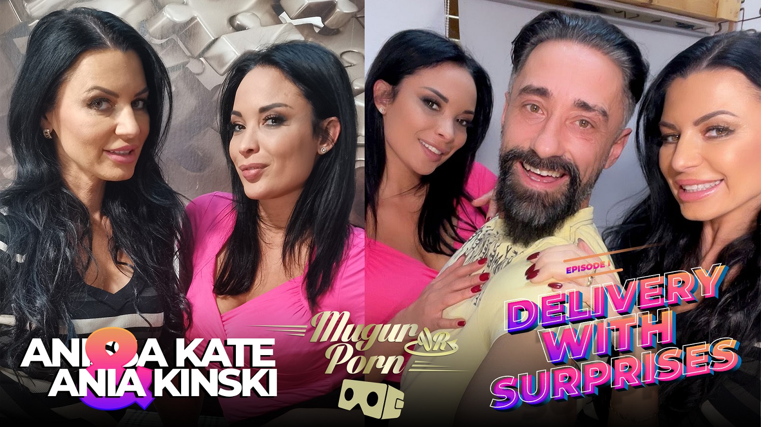 Ania Kinski and Anissa Kate perform oral sex in a POV VR scene filmed in 4K resolution for Mugur’s World.