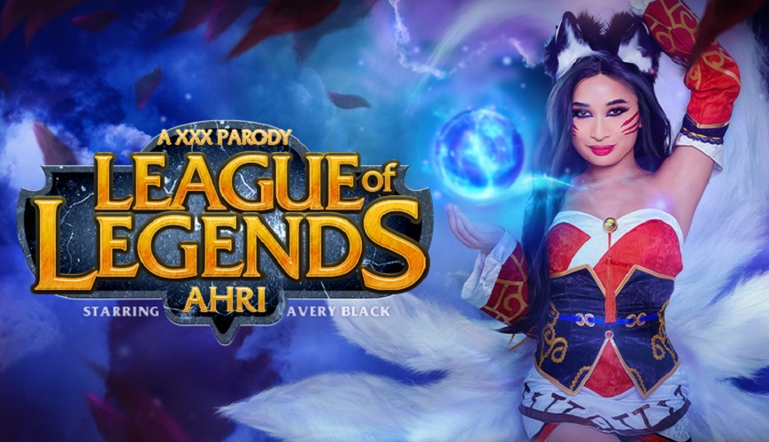Avery Black cosplaying Ahri performs a blowjob outdoors in this VR POV parody video with 60 FPS quality.