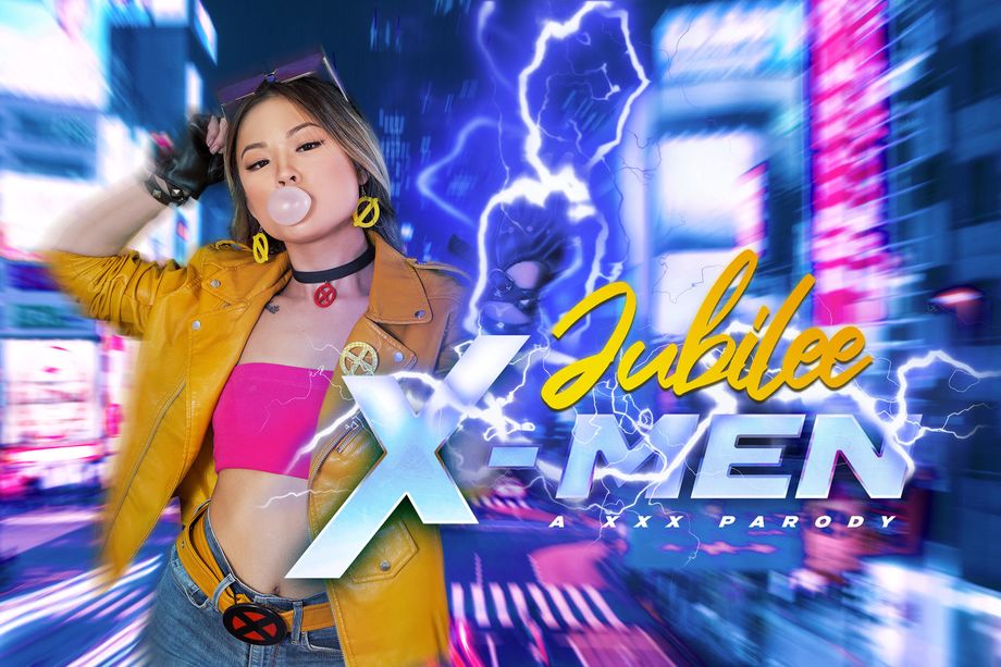 Lulu Chu in Jubilee cosplay performs a blowjob in a VR 4K scene with 60 FPS passthrough visuals.