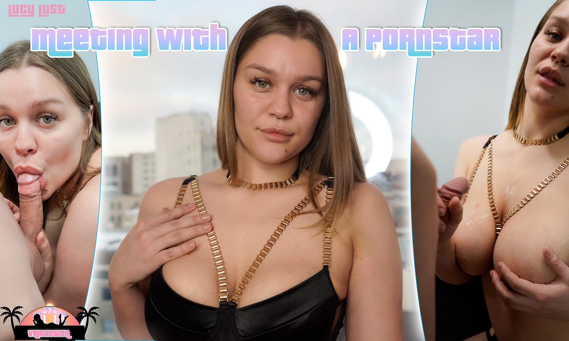 Lucy Lust performs a POV blowjob in a 4K VRMansion production with 60 FPS passthrough visuals for immersive adult viewing.