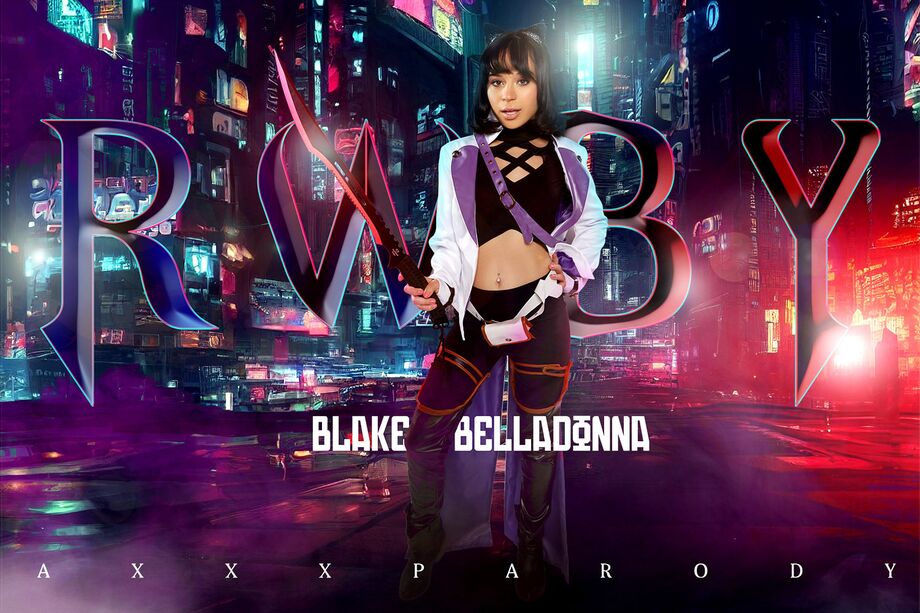Aria Valencia as Blake Belladonna performs a POV blowjob in 8K VR cosplay