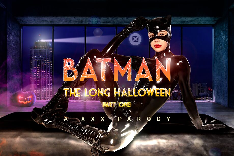Kylie Rocket in Batman cosplay performs a POV blowjob in a 60 FPS VR scene from The Long Halloween parody
