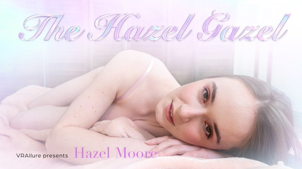 Hazel Moore performs a solo 4K VR POV scene with big tits in a 60 frames per second premium video production.
