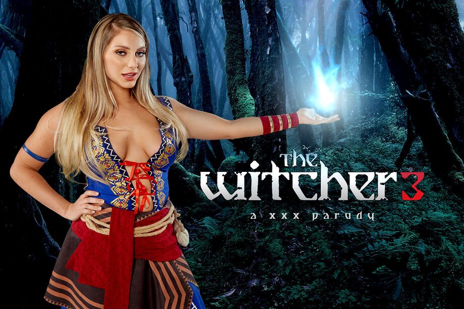 Kayley Gunner as Keira Metz in The Witcher 3 parody performs a POV blowjob in 60 FPS VR production by VRCosplayX