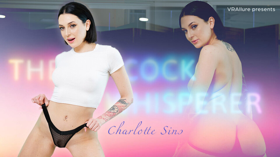 Brunette model Charlotte Sins performs a solo act in this 4K VRAllure POV video featuring 60 FPS and passthrough visuals.