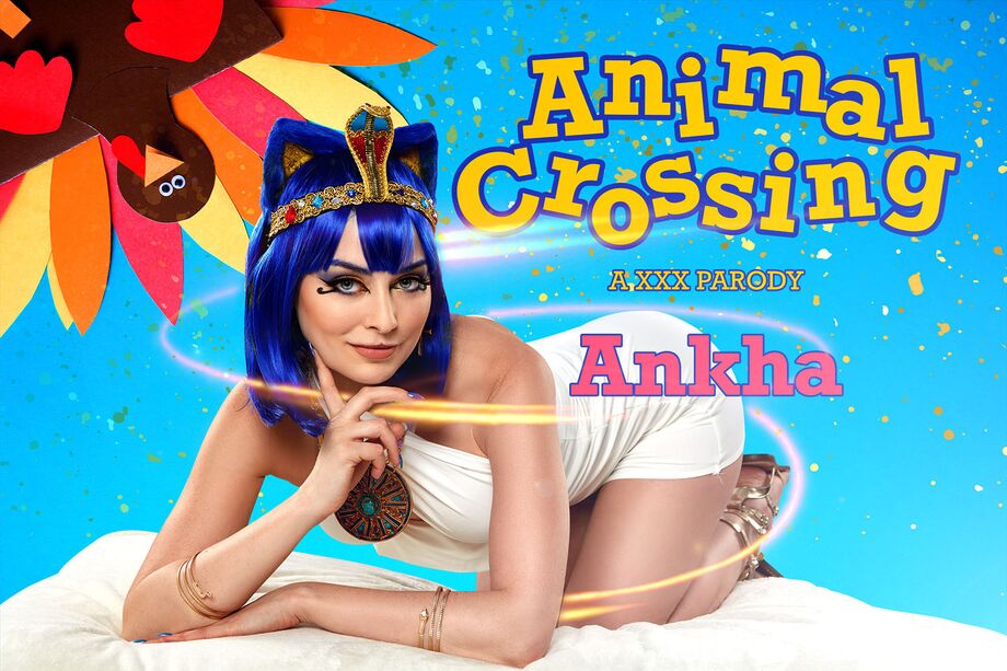 Jewelz Blu as Ankha from Animal Crossing performs a POV blowjob in 60 FPS VR cosplay by VRCosplayX