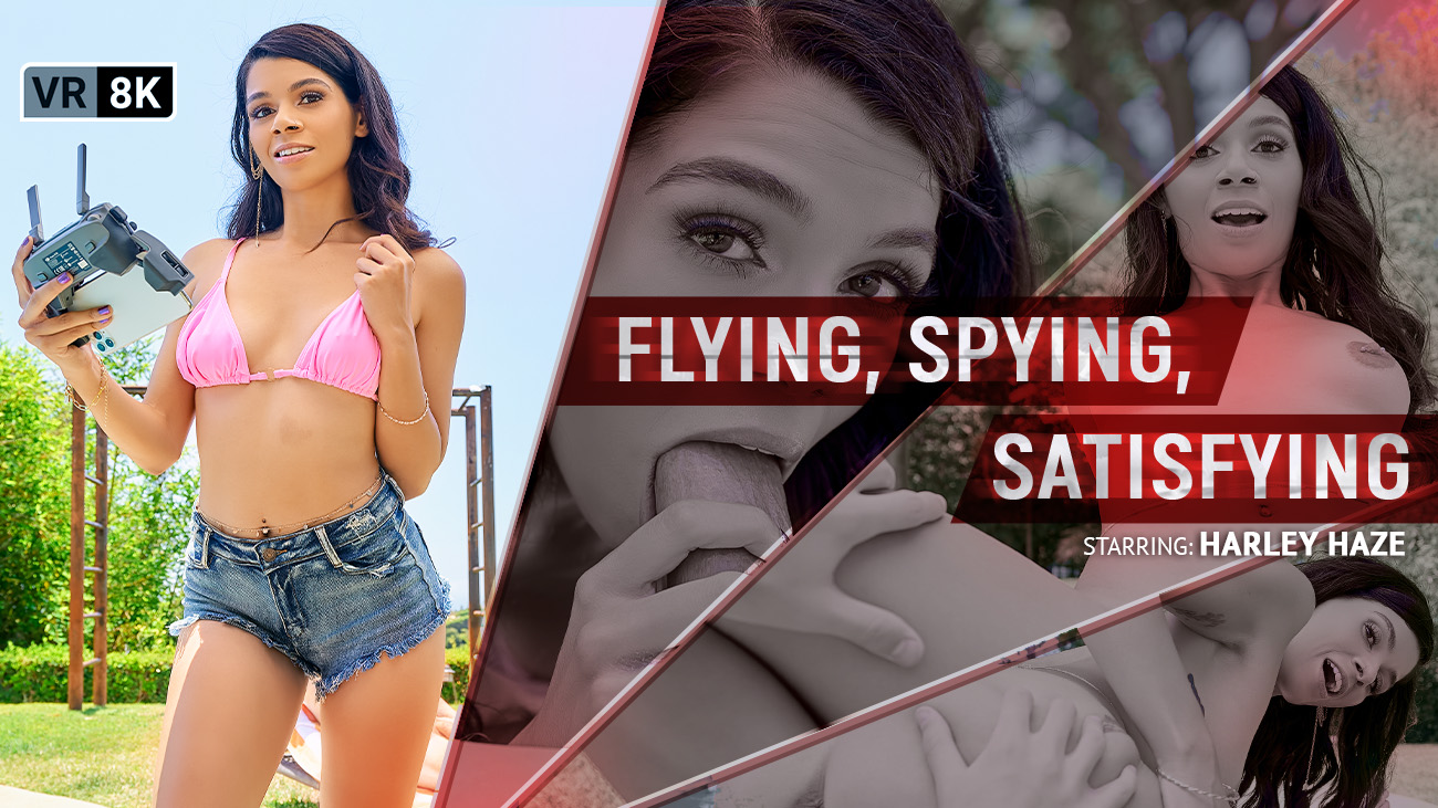Harley Haze Spy Drone POV Blowjob 8K VR
