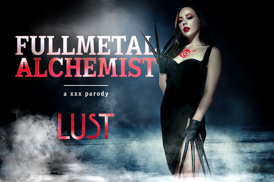 Whitney Wright as Lust performs a blowjob in a horror cosplay scene, filmed in 60 FPS VR for immersive POV viewing.