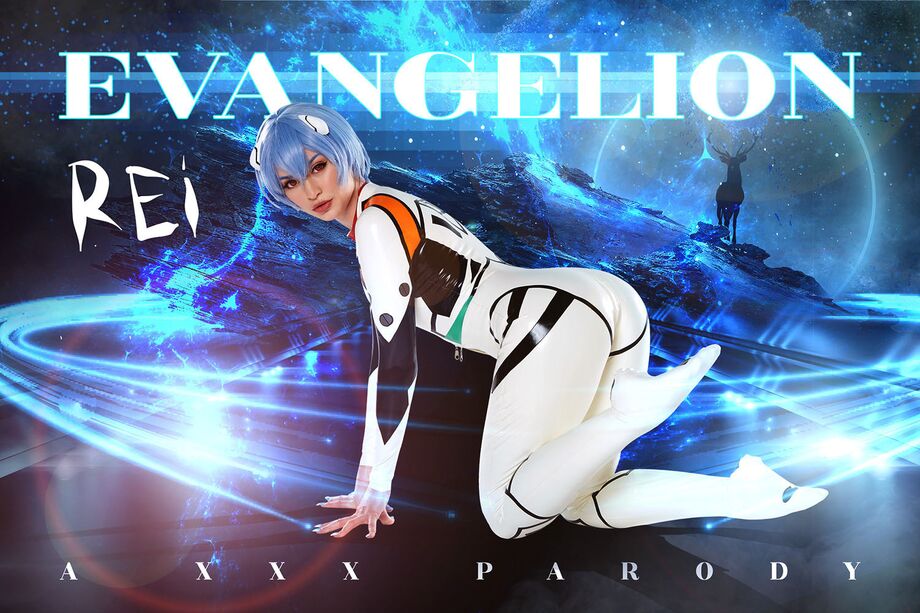 Jewelz Blu as Rei Ayanami in a VR cosplay POV blowjob scene filmed in 60 FPS premium quality.