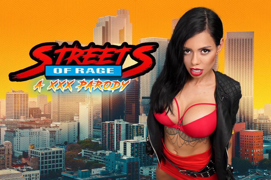 Canela Skin cosplays as Streets of Rage character in 4K POV VR blowjob scene with 60 FPS premium production values.