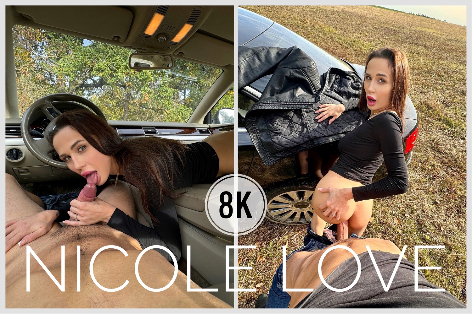 Nicole Love performs a POV blowjob outdoors in 4K VR with 60 FPS premium production quality for immersive viewing.