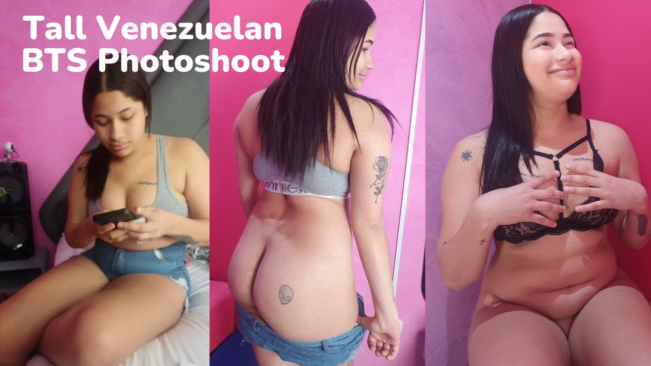 Luna Perri poses solo in a studio setting for this 4K VR photoshoot behind the scenes video filmed in POV style.