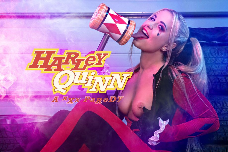Lola Myluv as Harley Quinn performs a POV blowjob in European cosplay for this 60 FPS VR video.