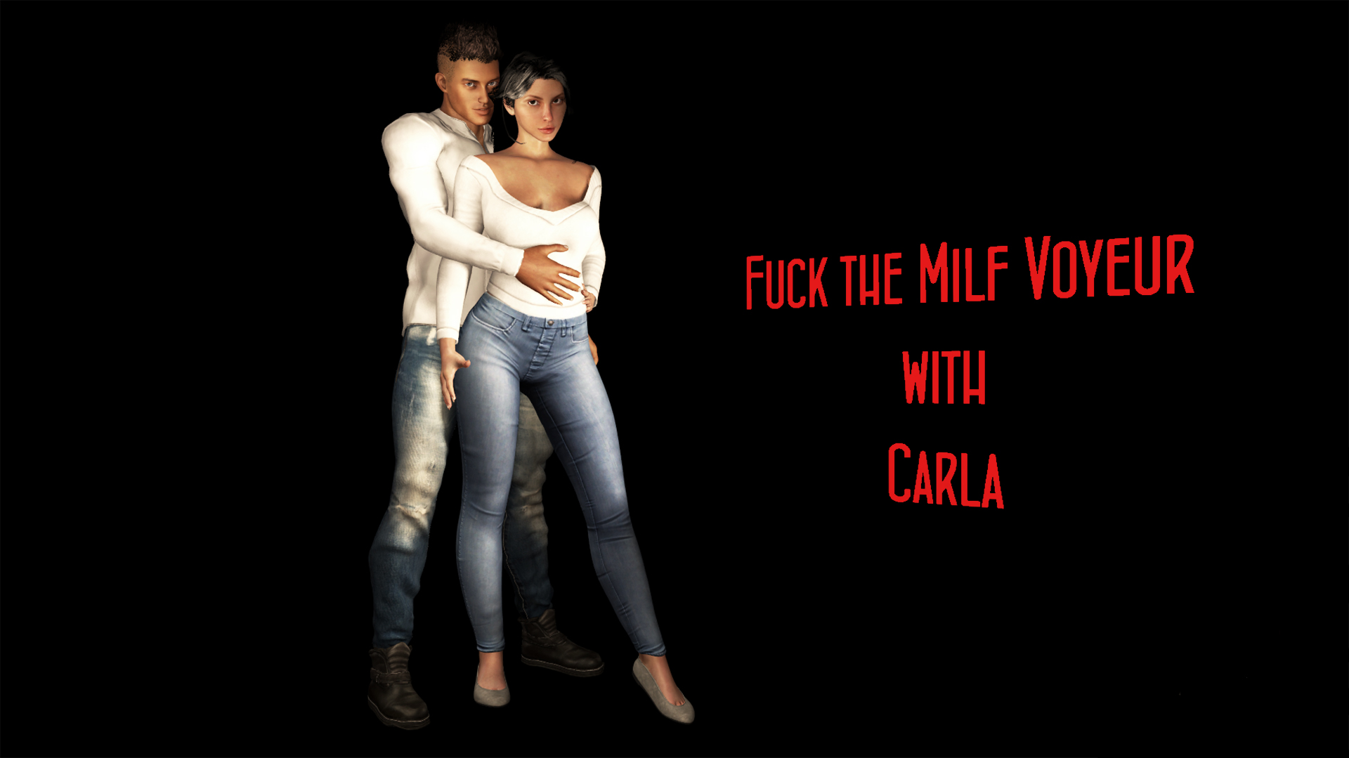 Carla FVR performs a blowjob on a mature woman in a voyeur setting in 4K VR