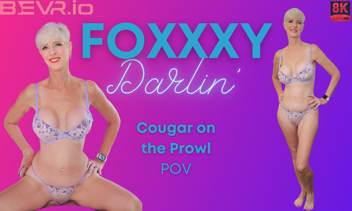 Foxxxy Darlin performs a POV blowjob and titty fuck in an interracial scene with 60 FPS VR passthrough visuals.