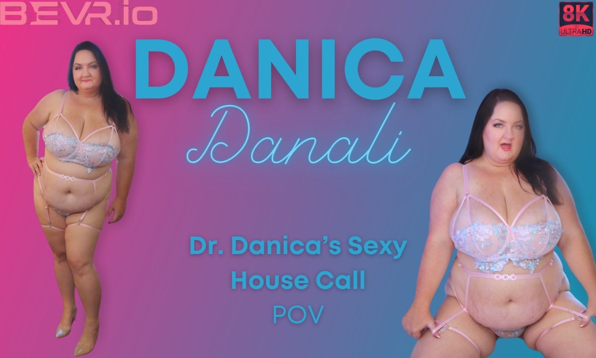 Danica Danali performs pussy licking and titty fuck in a close up POV VR scene by BlushErotica.