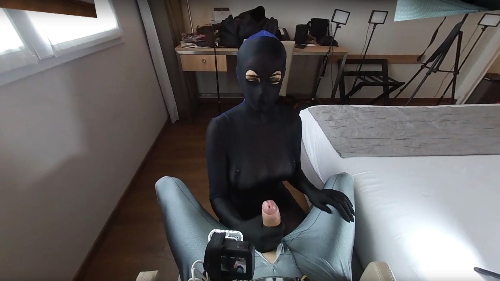Nora Fox performs anal and oral sex in a non POV 4K 6K VR scene produced by NylonXtreme