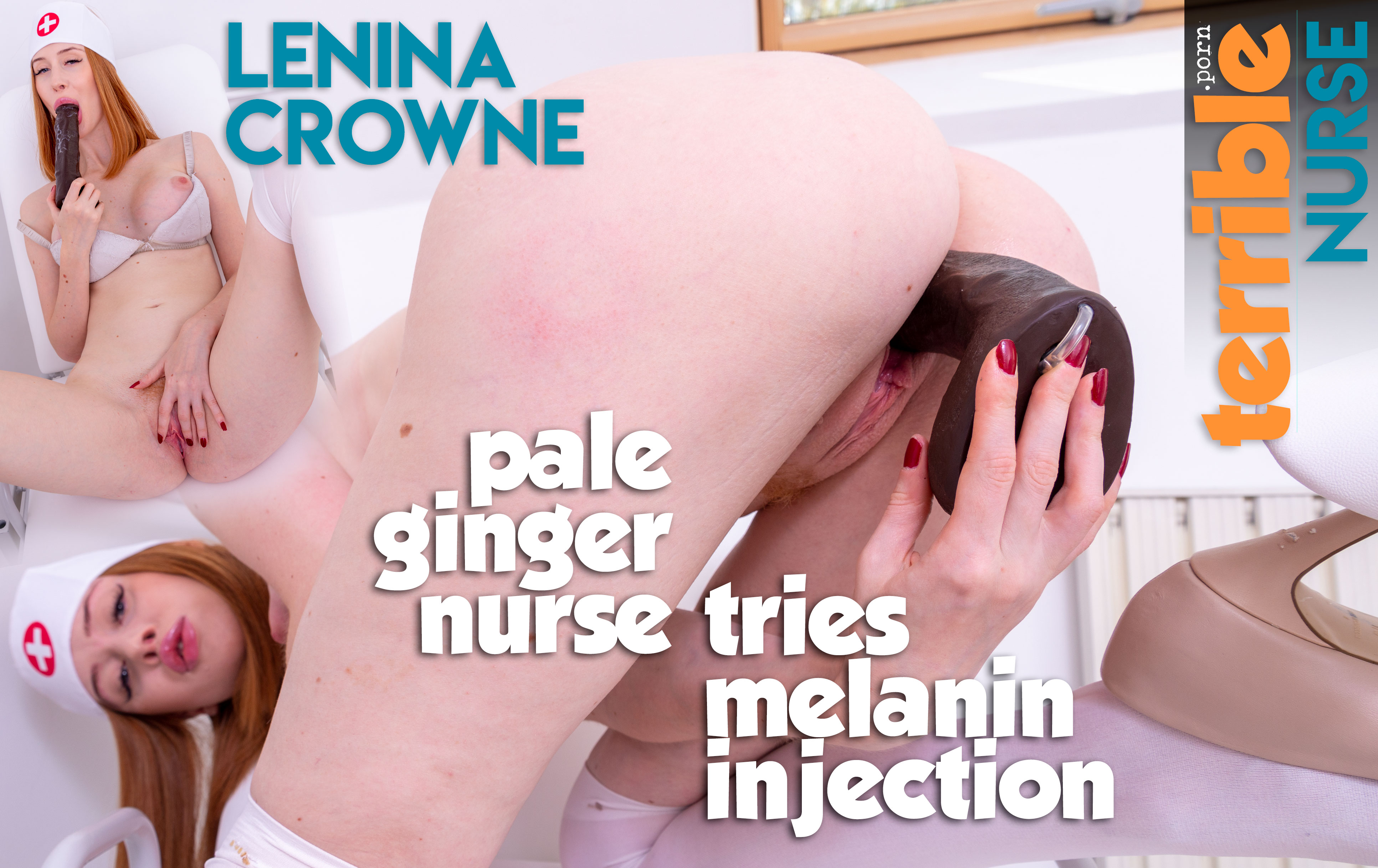 Lenina Crowne in a nurse outfit undergoes a melanin injection procedure in this 4K non-POV VR video