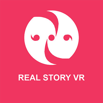 RealStoryVR logo — 7 authentic unscripted VR scenes filmed in 4K stereoscopic 3D for immersive adult entertainment.