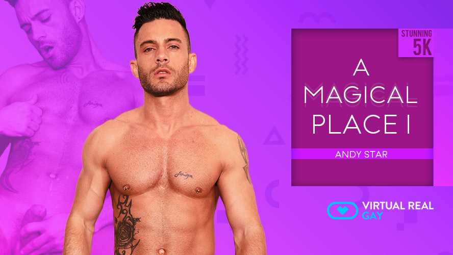Andy Star performs a solo anal scene in a magical setting captured in VR POV with 60 FPS quality.
