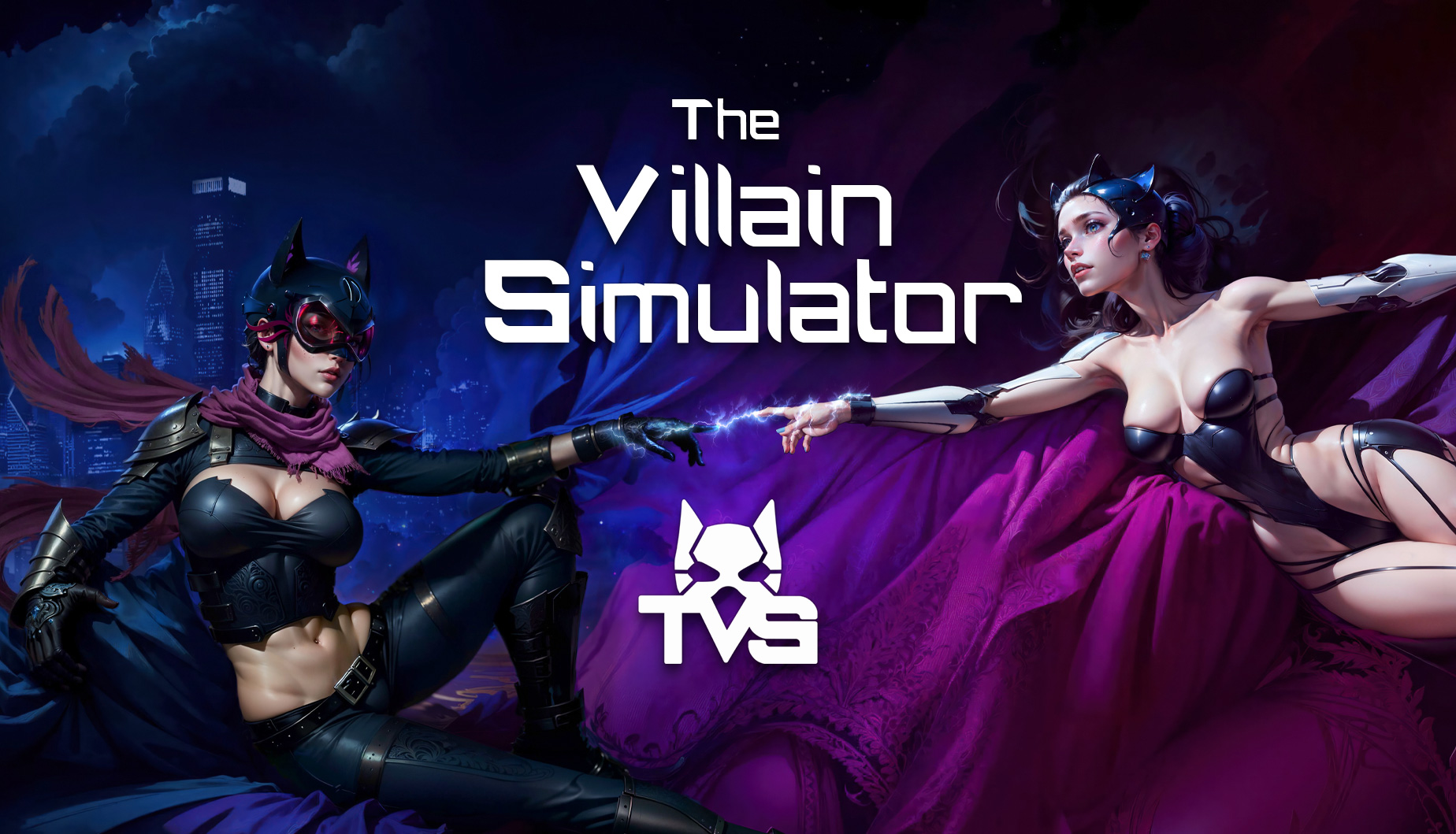 VR game thumbnail featuring the villain simulator in a 6DoF spatial audio environment with premium 3D graphics.