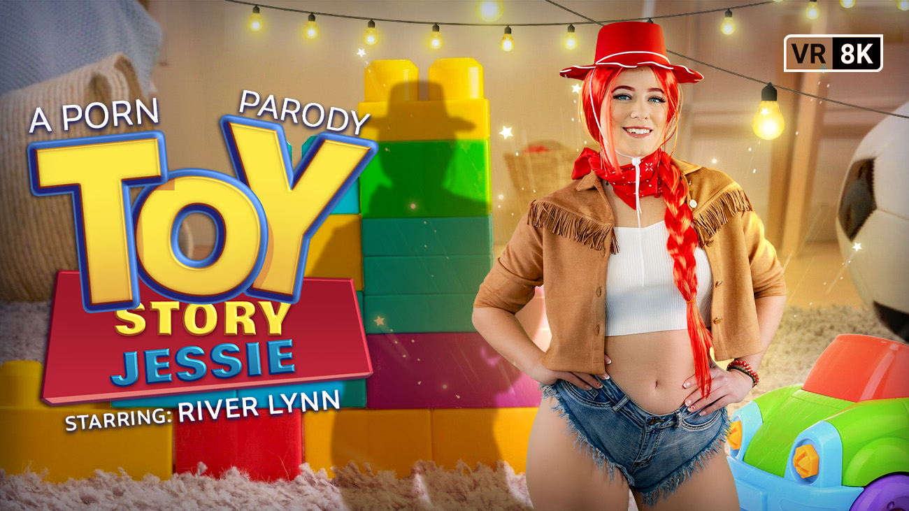River Lynn as Jessie performs a POV blowjob in close up cosplay for VR Conk premium 60 fps adult video