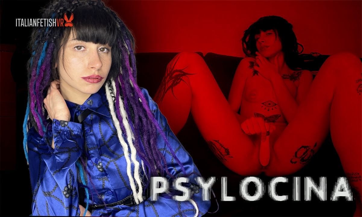 Brunette model Psylocina performs a solo fetish routine in a private show featuring 4K resolution and 60 FPS playback.