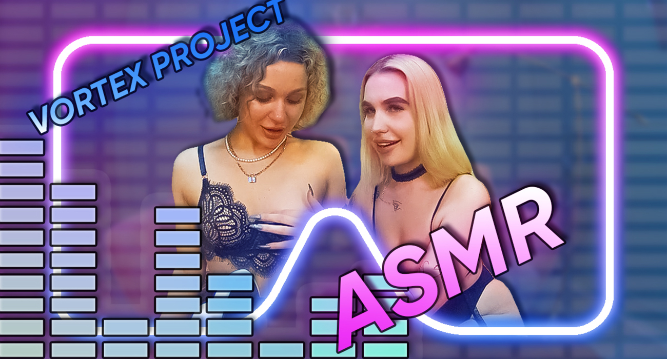 Vortex Project models wearing lingerie purr in your ears during this 4K 180 degree VR experience with 50 FPS quality.