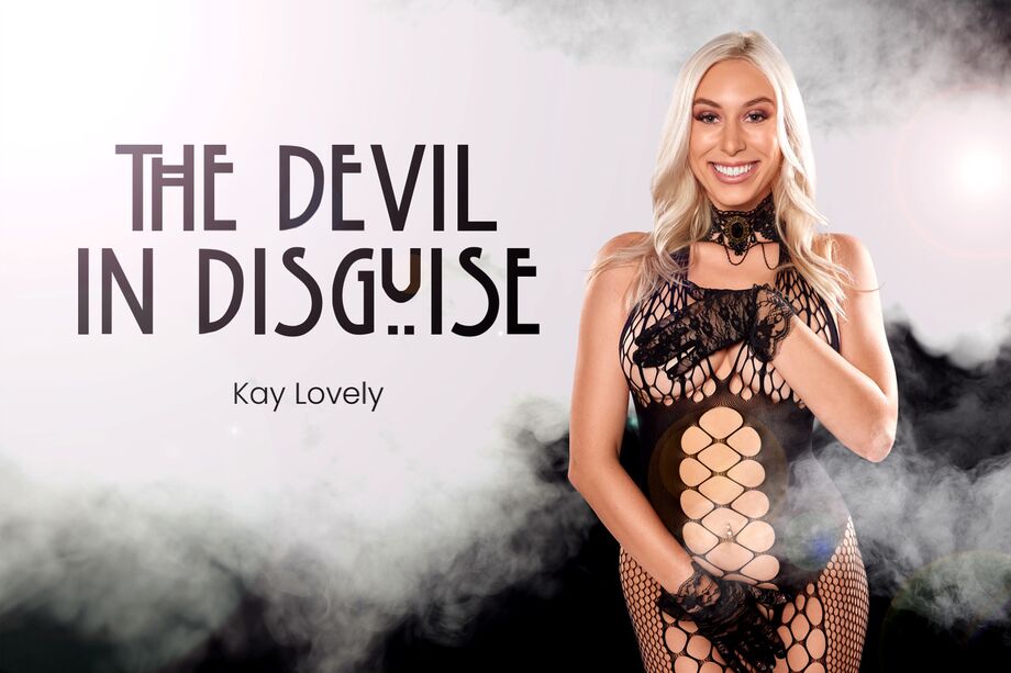 Kay Lovely performs a POV blowjob in a dark setting for BadoinkVR in 4K resolution