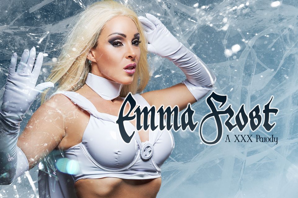 European model Victoria Summers in Emma Frost cosplay performs a POV blowjob and titty fuck in a 60 FPS VR scene.