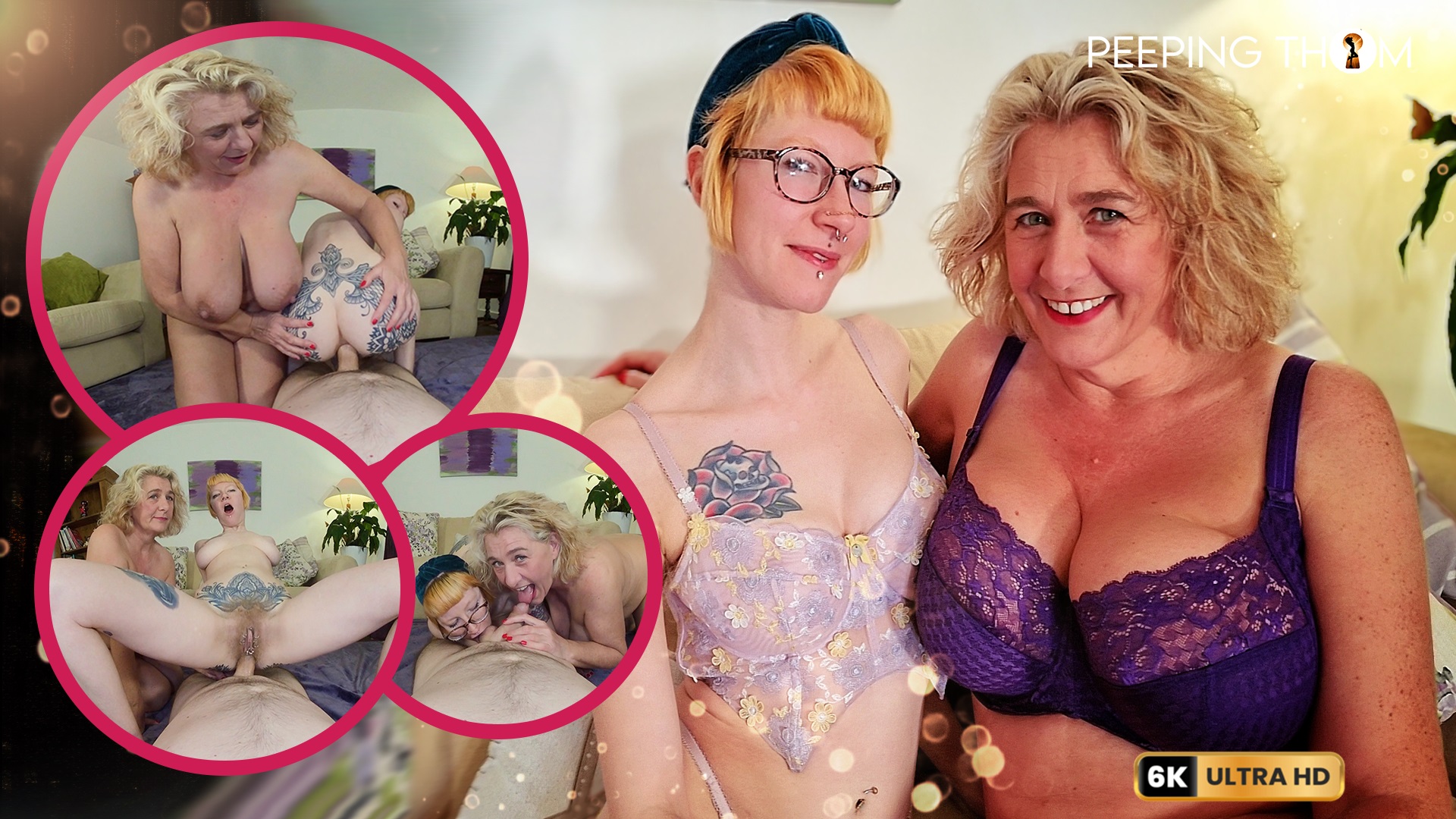 Camilla Creampie and Rosa Rosebud perform group anal and blowjob scenes in this mature VR POV video filmed at 60 frames per second.