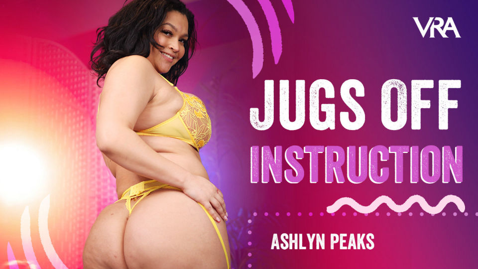 Ashlyn Peaks performs a solo POV routine in 4K VR with big breasts in a 60 FPS production