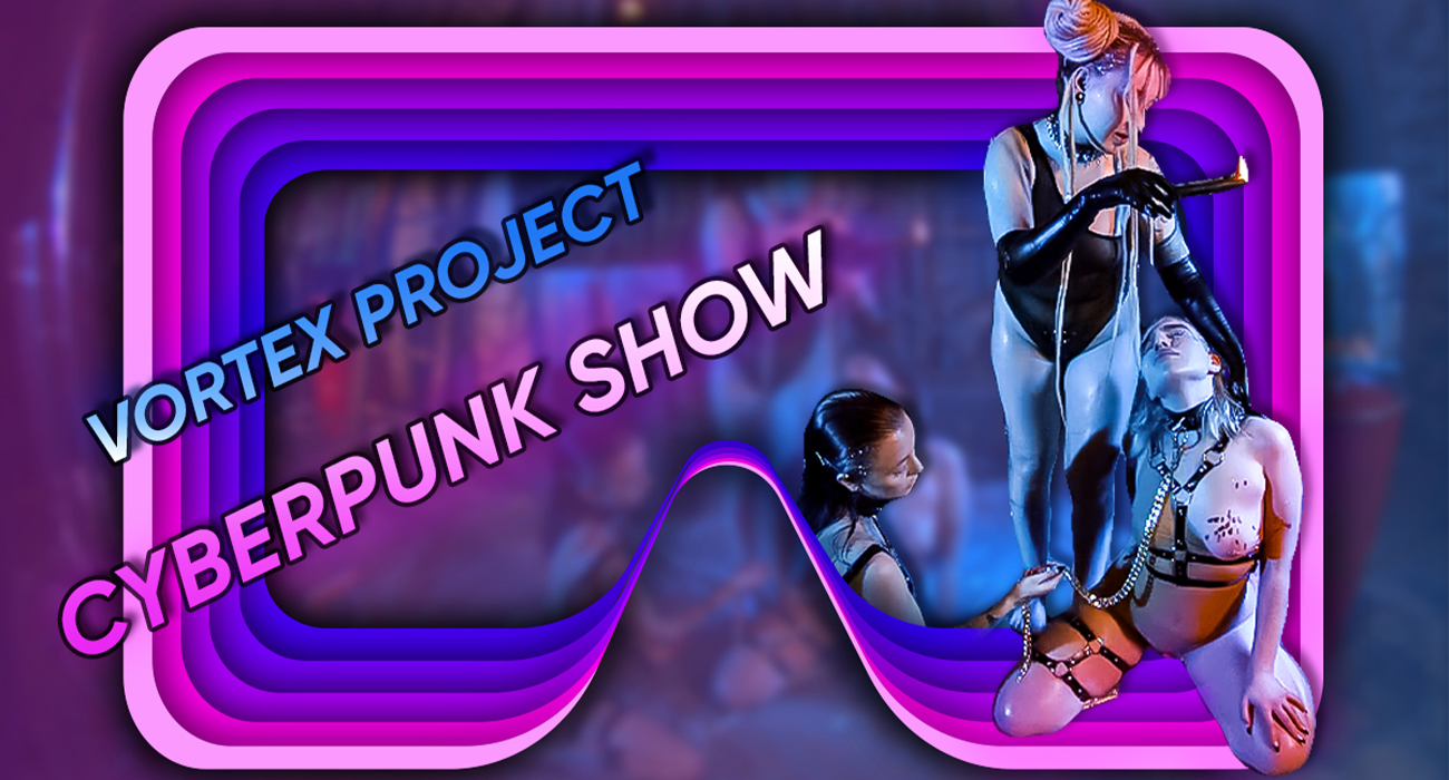Vortex Project models kiss in a cyberpunk setting in this 4K VR video by Dreamcam