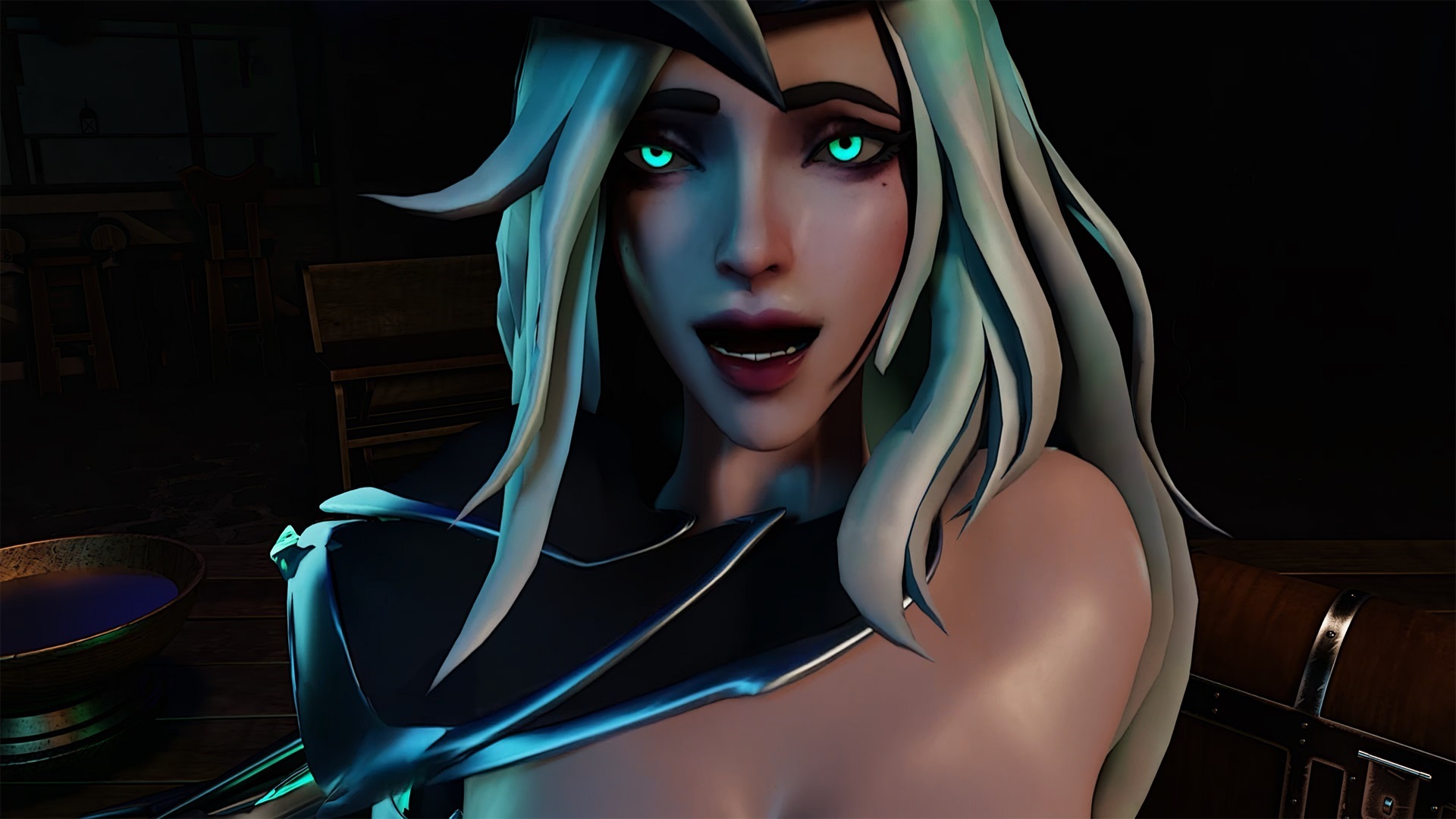 Brunette Miss Fortune from League of Legends performs a POV scene in 4K 60FPS VR produced by DarkDreams.