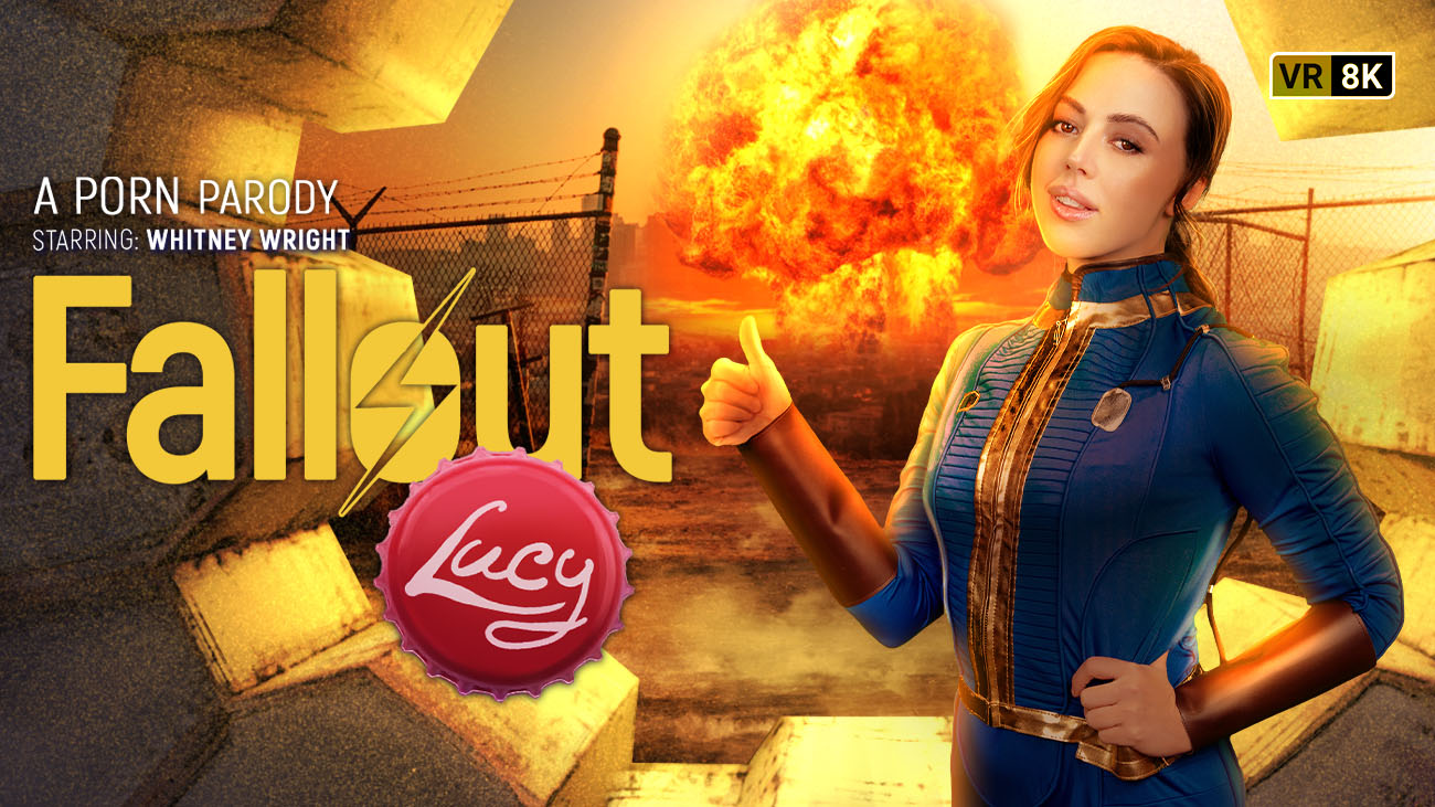 Whitney Wright in cosplay performs anal and oral acts in a Fallout parody filmed in 4K VR.