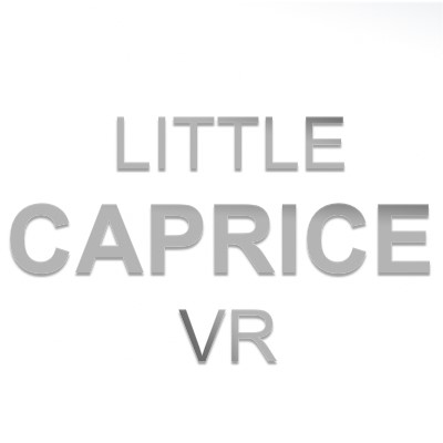 LittleCapriceVR studio logo representing 77 published virtual reality adult scenes and immersive content for VR headsets.