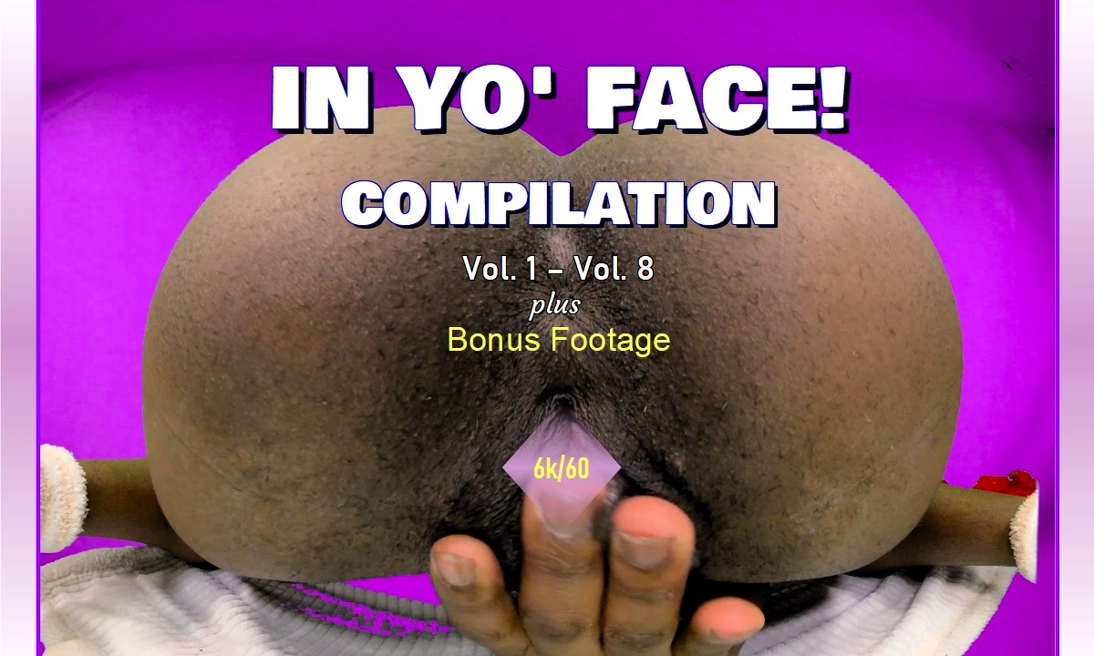 Ebony solo compilation in 4K VR featuring close-up face focus with high frame rate passthrough and detailed production values.