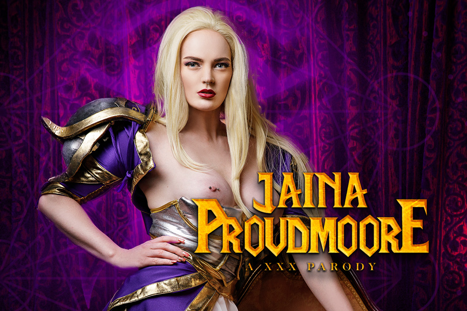 Carly Rae Summers as Jaina Proudmoore performs a POV blowjob and titty fuck in a 60 FPS VR cosplay scene.