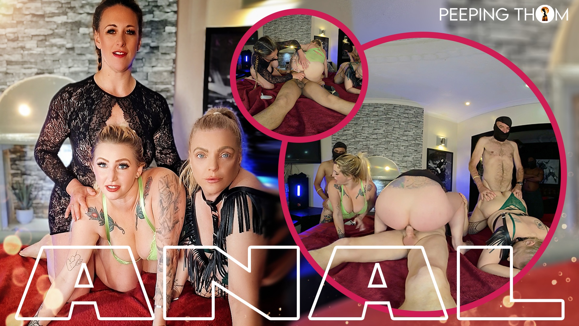 Tilly Layla Loula experience anal only swingers party in Peeping Thom VR POV group sex scene