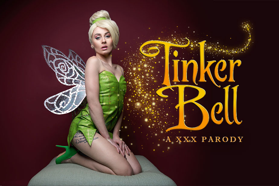 Petite Carmel Anderson in Tinker Bell cosplay performs a POV blowjob in a premium European VR production with 60 FPS passthrough.