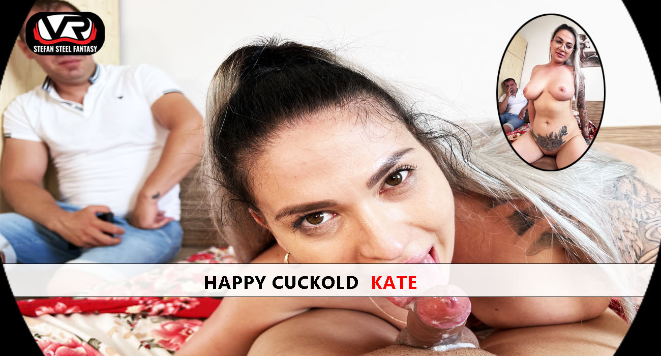 Brunette tattooed Kate performs a POV blowjob in 4K VR for Stefan Steel Fantasy