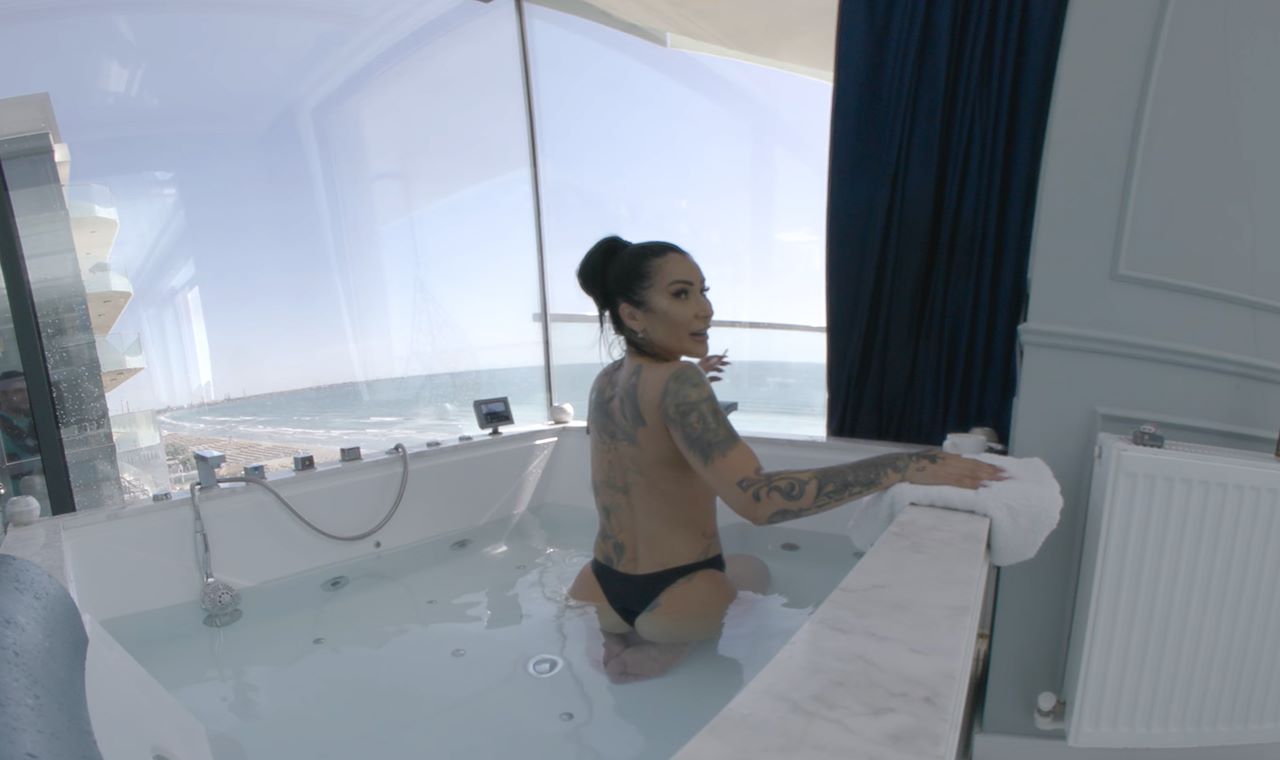 Mistress Kennya engages in BDSM bath time fetish activities in this 4K VR POV video from HouseOfLust.