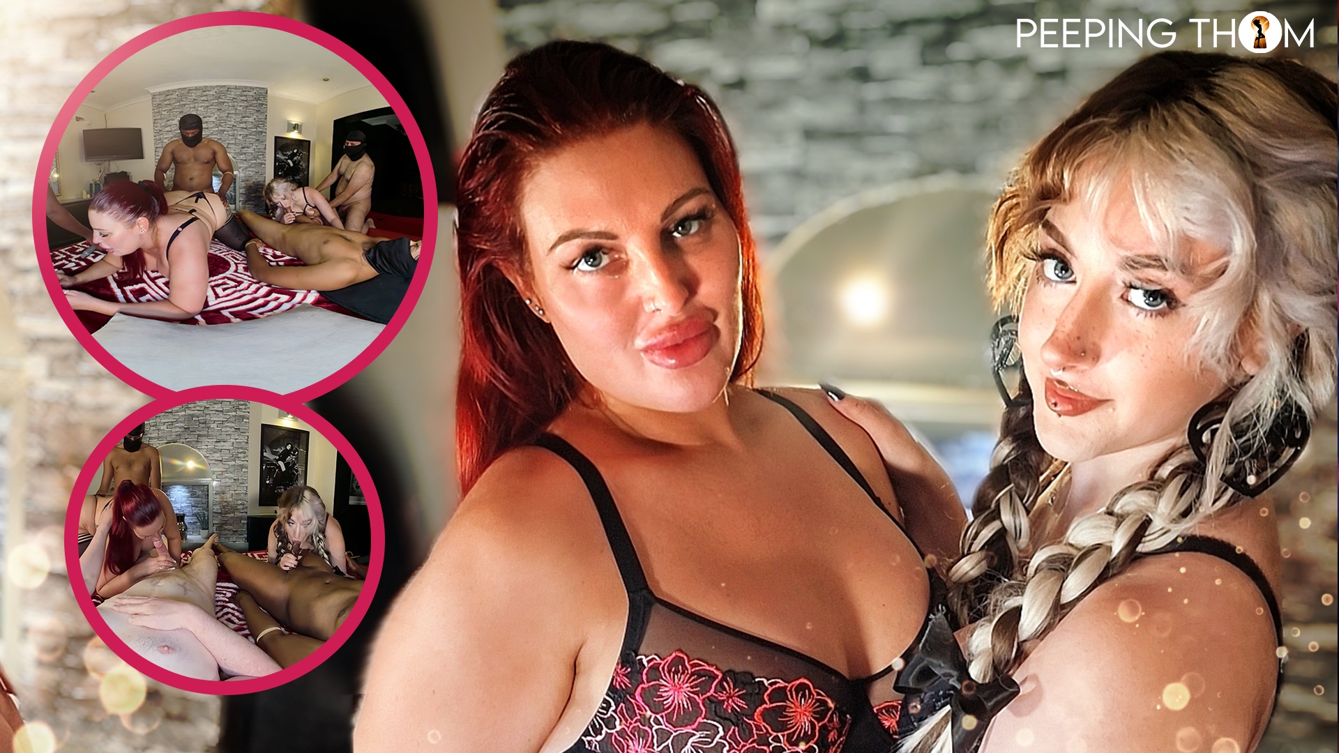 Sunflower Doll and Crystal Smith enjoy group sex in a POV swinger party, filmed in 4K VR.
